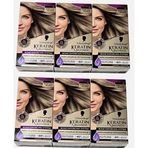 Schwarzkopf Keratin Blonde 7.1 Dark Ash Blonde Permanent Hair Color  6 BOXES